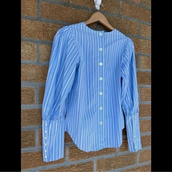 Veronica Beard Clarke Puff Sleeve Blouse NWTsize 2 - Picture 3 of 15